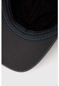 columbia - Columbia czapka kolor szary z aplikacją. Kolor: szary. Materiał: skóra, materiał. Wzór: aplikacja #4