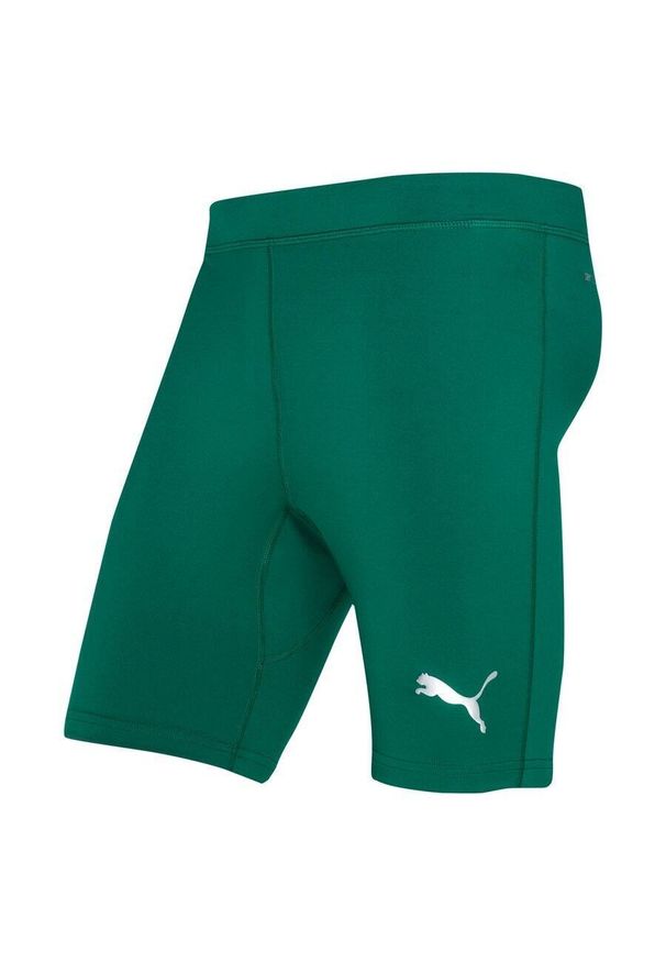 Szorty Puma Liga Baselayer. Kolor: zielony. Sport: piłka nożna