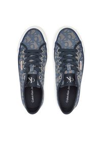 Calvin Klein Jeans Sneakersy Vulc Flatf Jacquard YW0YW01965 Granatowy. Kolor: niebieski. Materiał: materiał #2