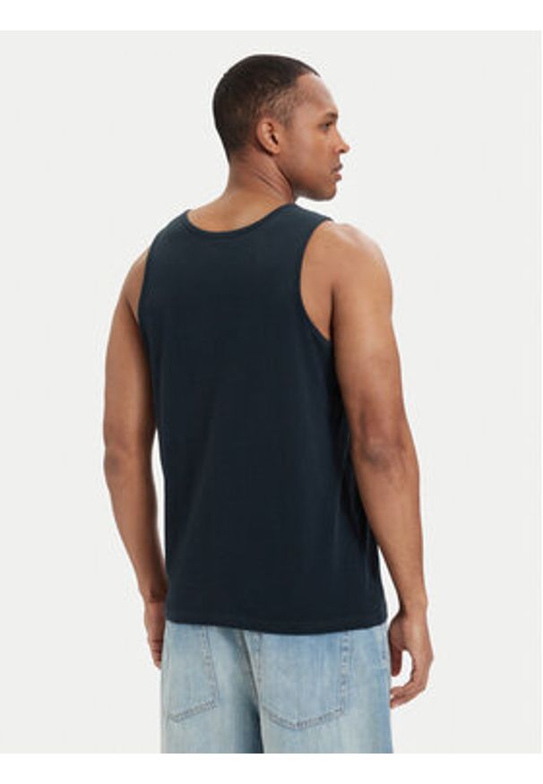 Quiksilver Tank top Starting Grid EQYZT08309 Granatowy Regular Fit. Kolor: niebieski. Materiał: bawełna