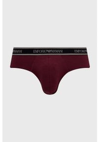 Emporio Armani Underwear Slipy (3-pack) męskie kolor bordowy. Kolor: czerwony #4