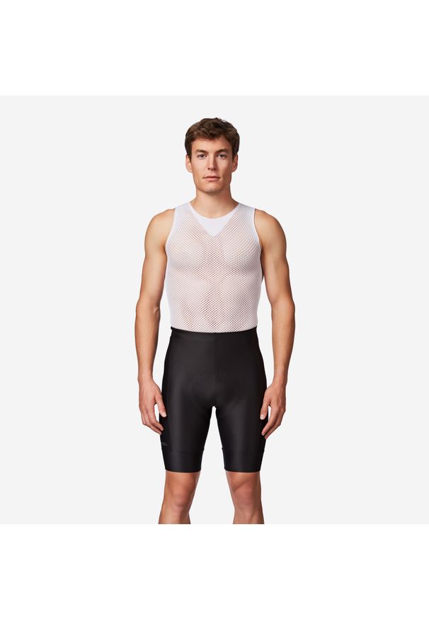 VAN RYSEL - Spodenki rowerowe szosowe męskie Van Rysel Essential. Kolor: czarny. Materiał: materiał. Sport: kolarstwo