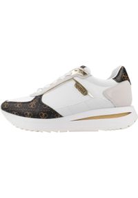 Guess - Kapcie GUESS FLPEG3 FAL12 Biały. Kolor: biały. Materiał: tkanina, skóra. Styl: sportowy