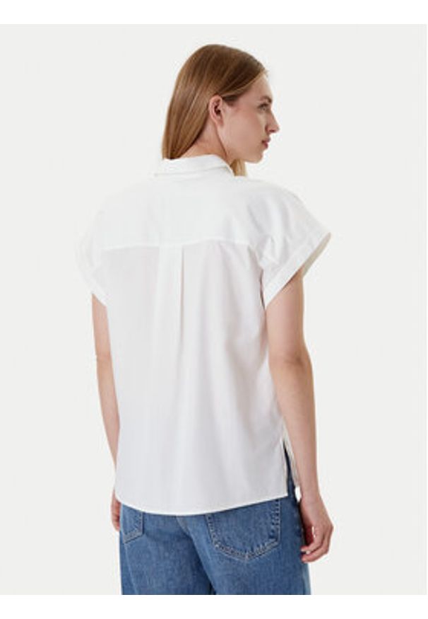 TOMMY HILFIGER - Tommy Hilfiger Koszula WW0WW45897 Biały Relaxed Fit. Kolor: biały. Materiał: bawełna