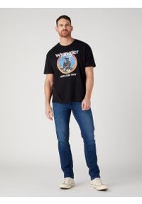 Wrangler - WRANGLER AMERICANA TEE MĘSKI T-SHIRT KOSZULKA LOGO NADRUK W7CBEE100. Wzór: nadruk #3