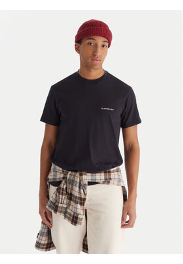 Quiksilver T-Shirt Ev Desert Waves EQYZT08183 Granatowy Regular Fit. Kolor: niebieski. Materiał: bawełna