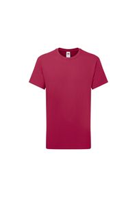 FRUIT OF THE LOOM - Koszulka Dziecięca Gładka. Kolor: różowy. Wzór: gładki. Sport: turystyka piesza #1
