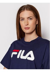 Fila T-Shirt Unisex Bellano FAU0067 Granatowy Regular Fit. Kolor: niebieski. Materiał: bawełna #11