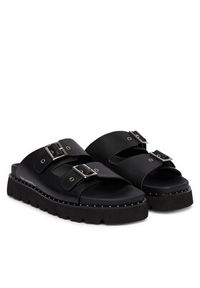 Karl Lagerfeld - KARL LAGERFELD Klapki Kaia KL81506 Czarny. Kolor: czarny. Materiał: skóra #4