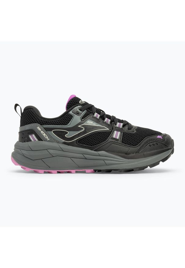 Buty do biegania damskie Joma Shock. Zapięcie: sznurówki. Kolor: czarny. Materiał: materiał, tkanina. Szerokość cholewki: normalna