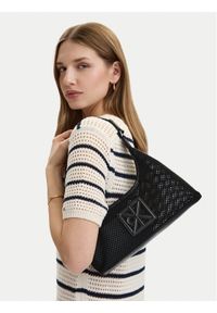 Calvin Klein Torebka Emblem Mesh Shoulder Bag LV04F3381G Czarny. Kolor: czarny #1