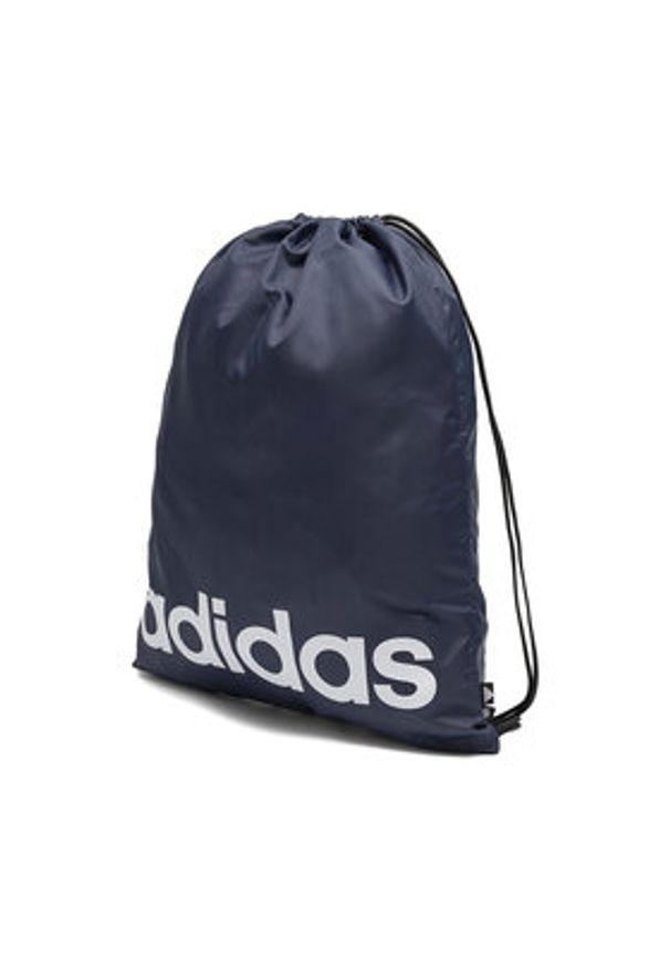 Adidas - adidas Worek LINEAR GYMSACK HR5356 Granatowy. Kolor: niebieski. Materiał: poliester, materiał