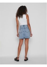 Vila Spódnica jeansowa Kaja 14084735 Niebieski Regular Fit. Kolor: niebieski. Materiał: bawełna, jeans #5