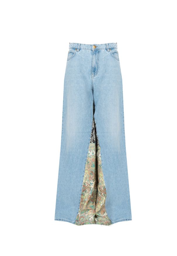 Pinko Jeansy "Ansiosa" | 1G17TN Y653 | Kobieta | Wielokolorowy. Kolor: wielokolorowy. Materiał: bawełna. Wzór: aplikacja. Styl: sportowy, retro, elegancki