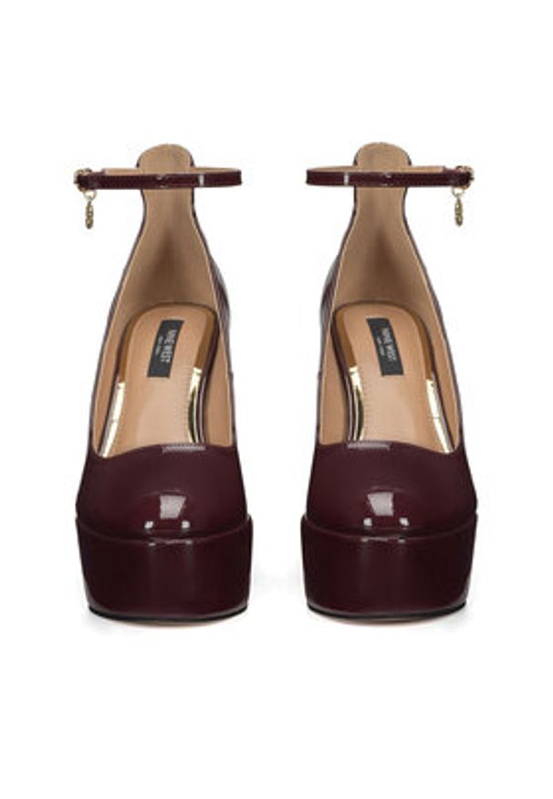 Nine West Czółenka WFA3040-1 Bordowy. Kolor: czerwony. Materiał: materiał