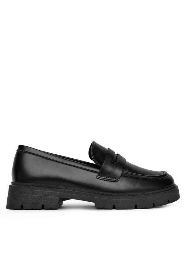 DeeZee Loafersy 8-124-2 Czarny. Kolor: czarny. Materiał: skóra