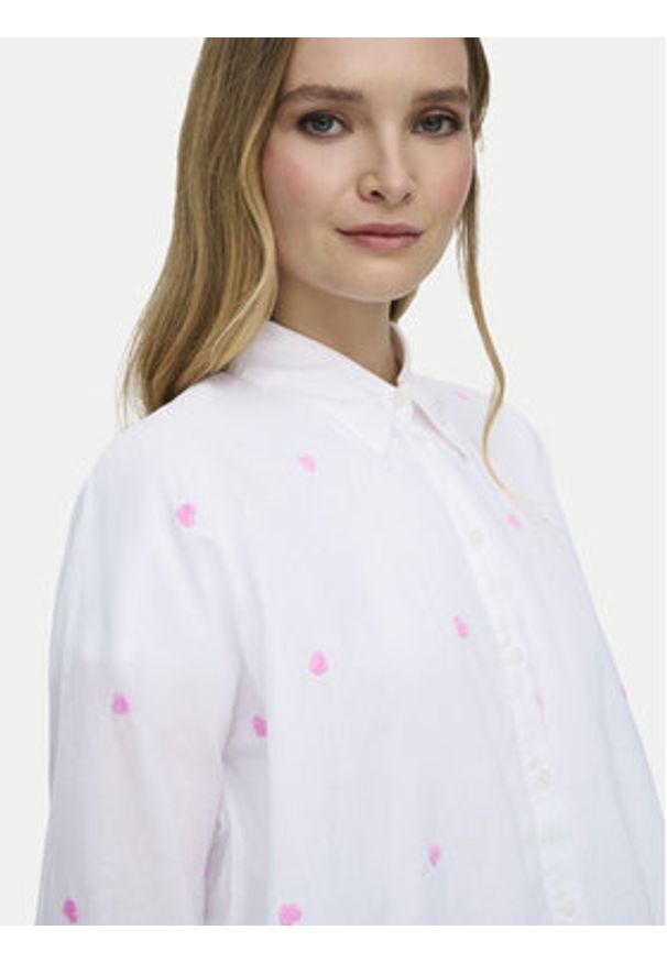 only - ONLY Koszula 15283743 Biały Box Fit. Kolor: biały. Materiał: bawełna