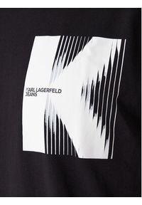 Karl Lagerfeld Jeans T-Shirt B1M17066 Czarny Regular Fit. Kolor: czarny. Materiał: bawełna #4