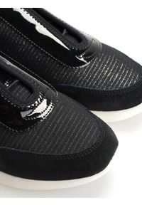 Geox Sneakersy "Ophira" | D021CA0EWHH | Ophira | Kobieta | Czarny. Nosek buta: okrągły. Zapięcie: bez zapięcia. Kolor: czarny. Materiał: tkanina, skóra ekologiczna. Wzór: aplikacja #5