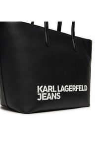 Karl Lagerfeld Jeans Torebka 245J3006 Czarny. Kolor: czarny. Materiał: skórzane