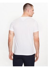 TOMMY HILFIGER - Tommy Hilfiger T-Shirt MW0MW32119 Biały Slim Fit. Kolor: biały. Materiał: bawełna