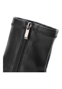 Czarne Botki Armodo Modne Buty Damskie. Okazja: na co dzień. Kolor: czarny. Materiał: skóra. Szerokość cholewki: normalna. Styl: casual, elegancki #4