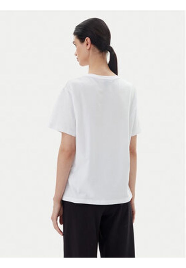 EA7 Emporio Armani T-Shirt 7W000029 AF10373 U0002 Biały Loose Fit. Kolor: biały. Materiał: bawełna