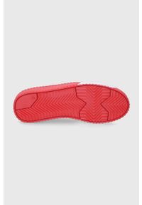 Sisley Buty skórzane kolor czerwony na płaskiej podeszwie. Nosek buta: okrągły. Zapięcie: sznurówki. Kolor: czerwony. Materiał: skóra. Obcas: na płaskiej podeszwie #5