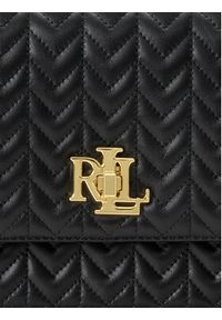 Lauren Ralph Lauren - LAUREN RALPH LAUREN Torebka 431966768003 Czarny. Kolor: czarny. Materiał: skórzane #6