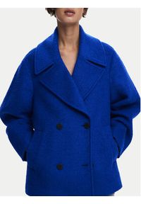 Desigual Płaszcz wełniany Shortcolor 25WWEW11 Niebieski Regular Fit. Kolor: niebieski. Materiał: wiskoza #2