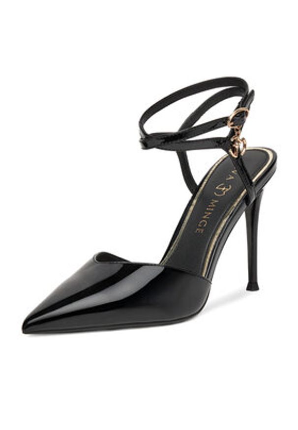 Eva Minge Szpilki MONA-SLT1582-2 Czarny. Kolor: czarny. Materiał: skóra. Obcas: na szpilce