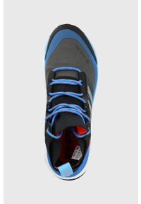 adidas TERREX buty Free Hiker GTX męskie kolor szary. Zapięcie: sznurówki. Kolor: szary. Materiał: guma. Szerokość cholewki: normalna. Technologia: Gore-Tex. Model: Adidas Terrex