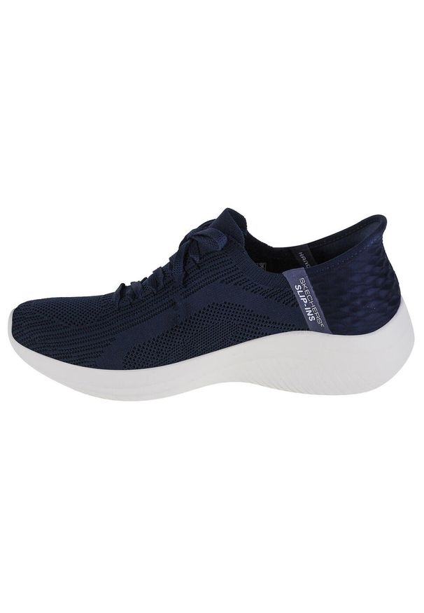 skechers - Damskie ULTRA FLEX 3.0 BRILLIANT PATH Slip-On Granatowy. Zapięcie: bez zapięcia. Kolor: niebieski. Sport: turystyka piesza