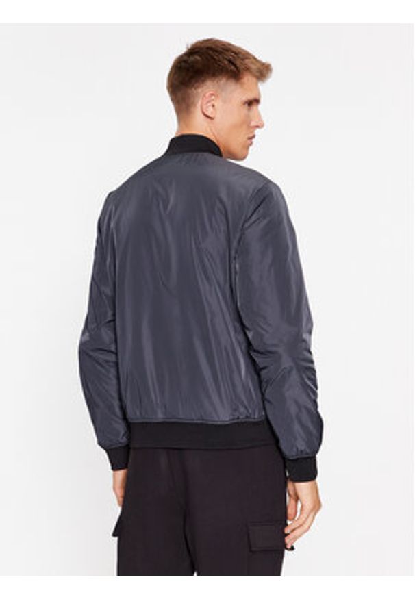 EA7 Emporio Armani Kurtka bomber 8NPB10 PN7LZ 1578 Granatowy Regular Fit. Kolor: niebieski. Materiał: syntetyk