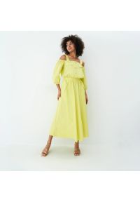 Mohito - Żółta spódnica - Żółty. Kolor: żółty #1