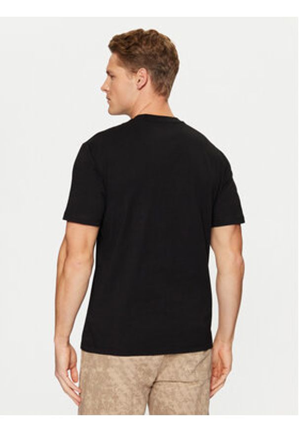 Guess T-Shirt Z5RI01 J1314 Czarny Regular Fit. Kolor: czarny. Materiał: bawełna