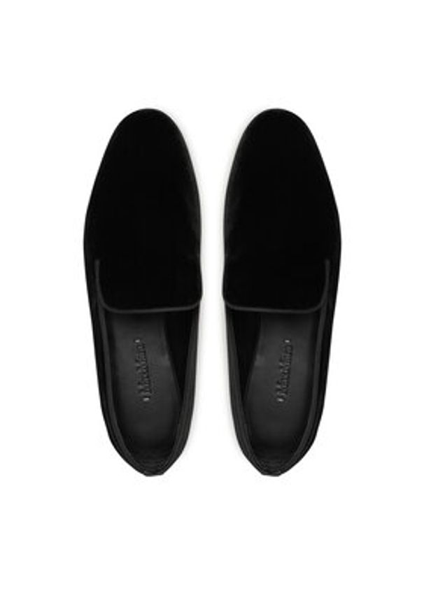 Max Mara Lordsy VELVETSLIPPER 2424526272600 Czarny. Kolor: czarny. Materiał: skóra