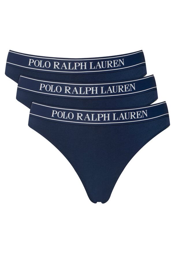 Polo Ralph Lauren Komplet stringów 4P0708 Granatowy. Kolor: niebieski. Materiał: bawełna