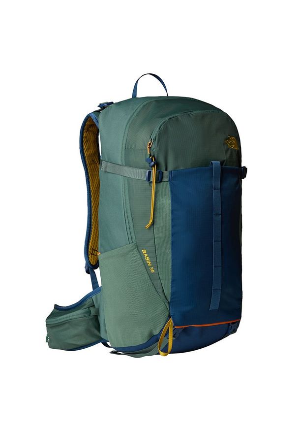 Plecak The North Face Basin 36L 0A52CXA721 - zielony. Kolor: zielony. Materiał: nylon, tkanina