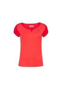 Koszulka dziewczęca Babolat Play Cap Sleeve Top czerwona 128. Kolor: czerwony