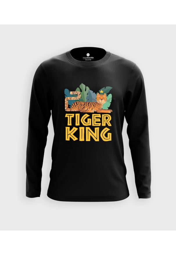 MegaKoszulki - Koszulka męska z dł. rękawem Tiger King. Materiał: bawełna