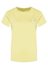 Calvin Klein Jeans Komplet 2 t-shirtów J20J219734 Żółty Slim Fit. Kolor: żółty. Materiał: bawełna #7