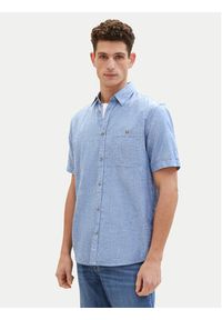 Tom Tailor Koszula 1042351 Niebieski Regular Fit. Kolor: niebieski. Materiał: bawełna #3