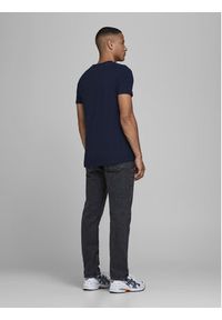 Jack & Jones T-Shirt Basic 12058529 Granatowy Stretch Fit. Kolor: niebieski. Materiał: bawełna #5