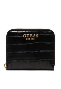 Guess Mały Portfel Damski SWCX85 00370 Czarny. Kolor: czarny. Materiał: skóra