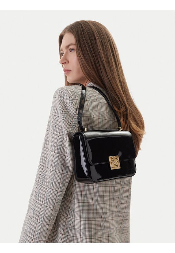 Armani Exchange Torebka XW002169 AF21362 UC001 Czarny. Kolor: czarny. Materiał: skórzane