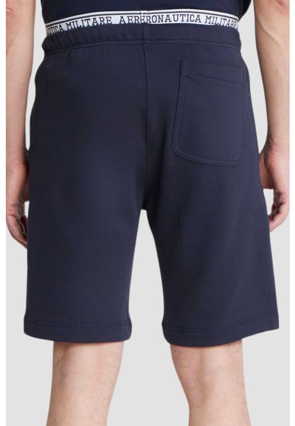 Aeronautica Militare - AERONAUTICA MILITARE Granatowe męskie spodenki Bermuda, Rozmiar XXL. Kolor: niebieski