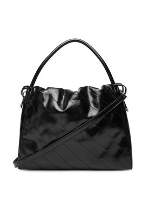 Guess Torebka Amys HWMY96 59220 Czarny. Kolor: czarny. Materiał: skórzane