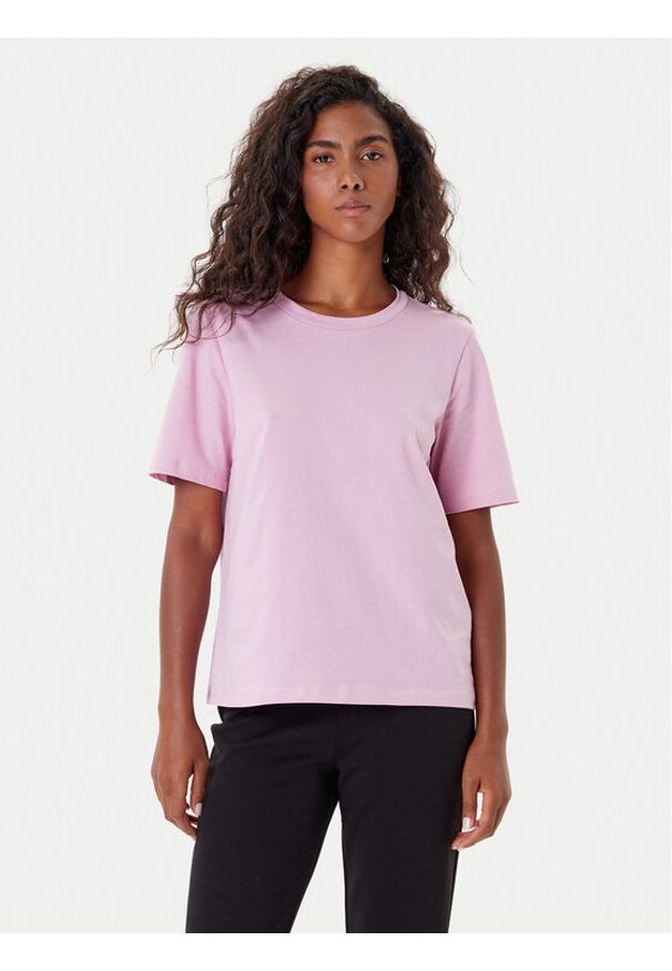 only - ONLY T-Shirt 15270390 Różowy Regular Fit. Kolor: różowy. Materiał: bawełna