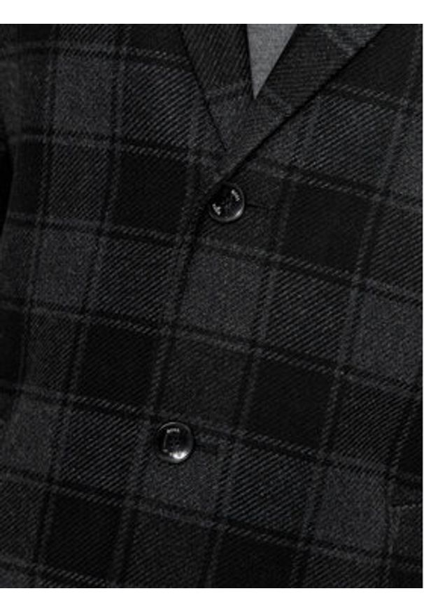 BOSS - Boss Płaszcz wełniany H-Hyde-C-224 50502270 Czarny Regular Fit. Kolor: czarny. Materiał: wełna